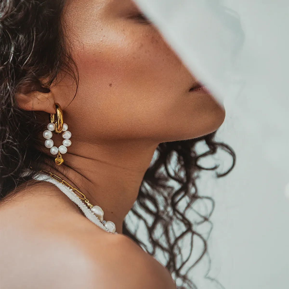 Coraline Gold Earrings sold by Silver Lotus product image thumbnail 2