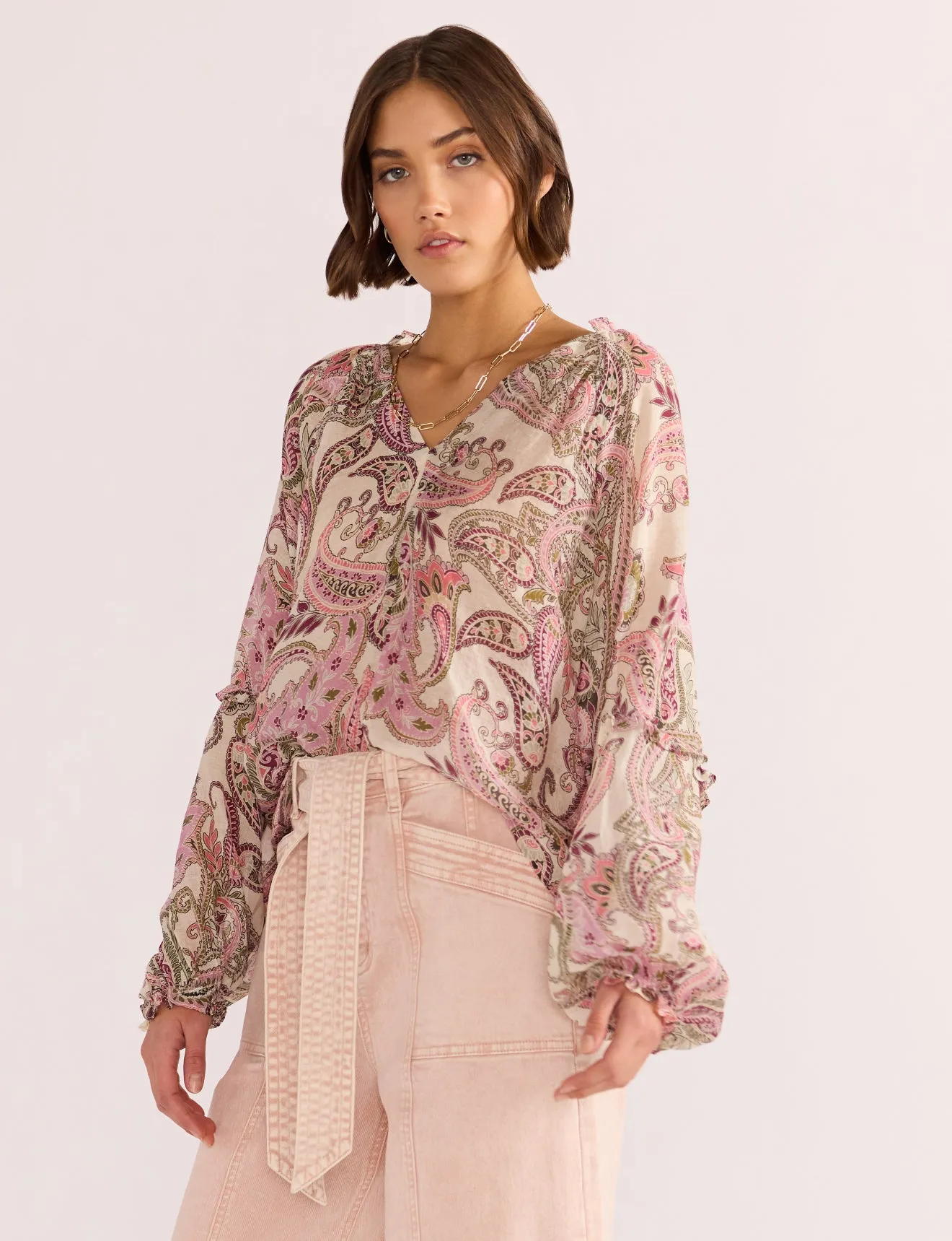 Cadence Long Sleeve Blouse sold by Silver Lotus product image thumbnail 4