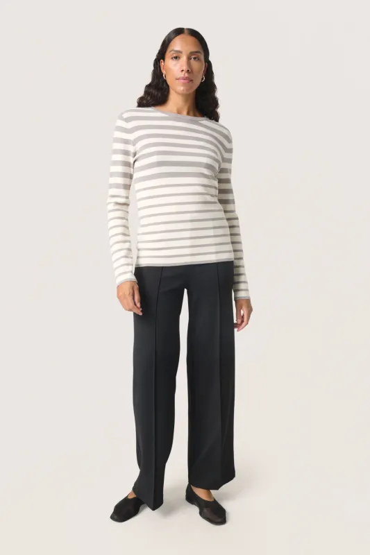 Spina Striped Crew Neck Pullover sold by Silver Lotus