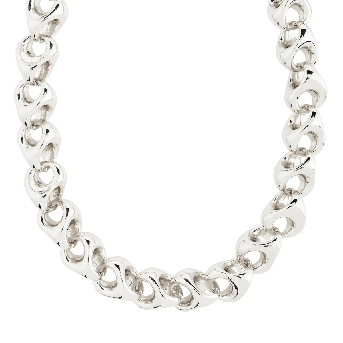 Dune Silver Plated Chunky Chain Necklace sold by Silver Lotus