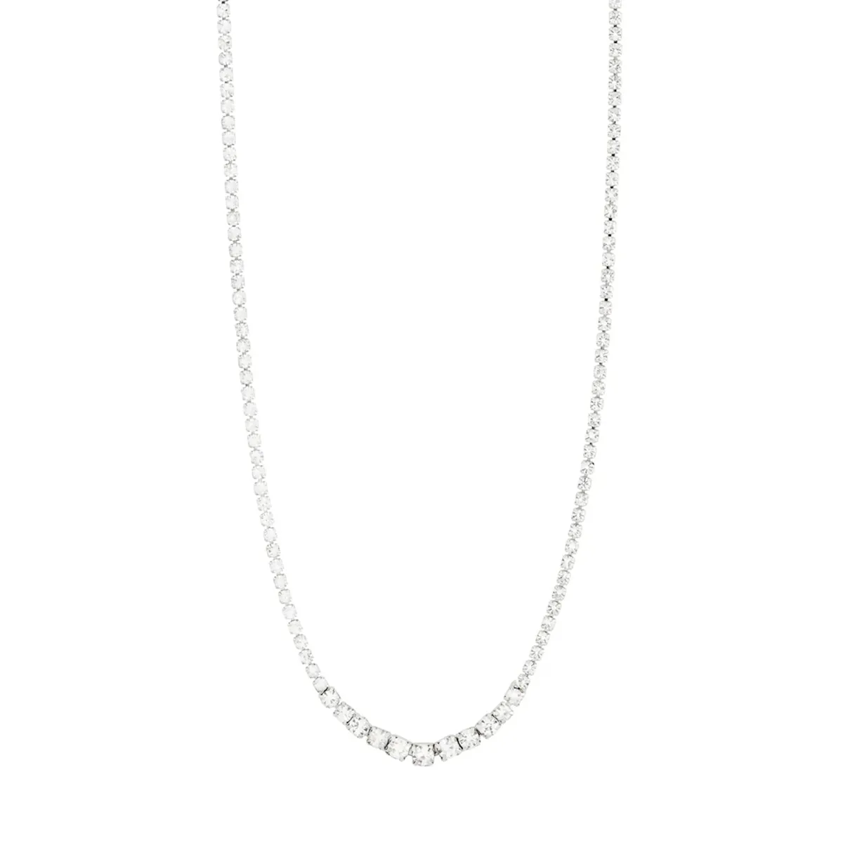 Sky Silver Plated Crystal Necklace sold by Silver Lotus