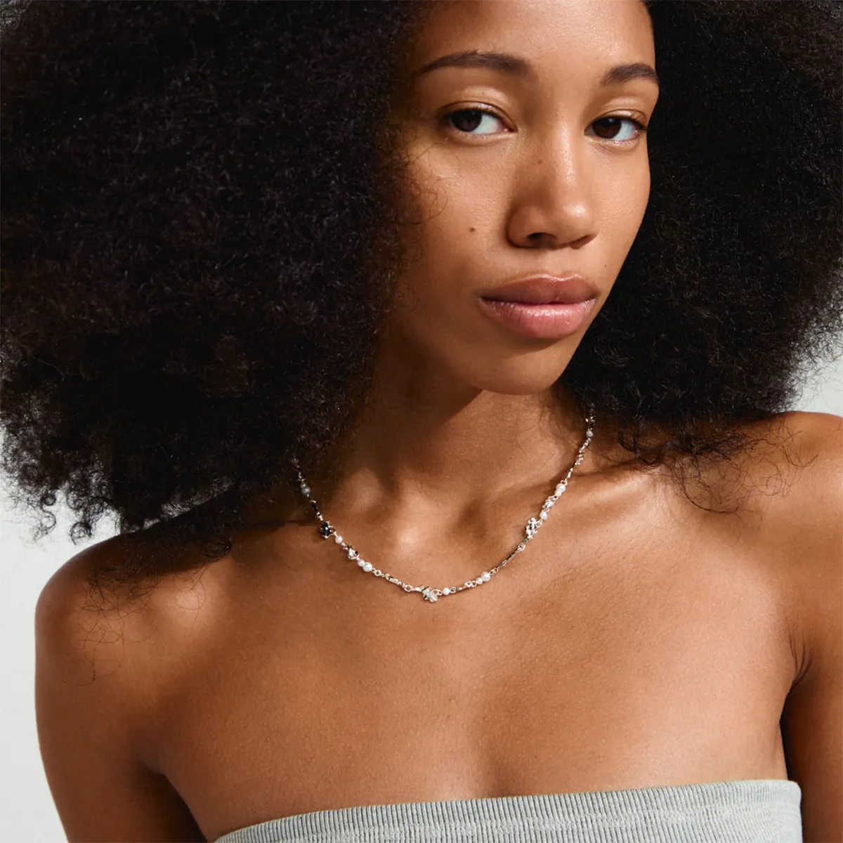 Sloan Silver Plated Pearl Necklace sold by Silver Lotus product image thumbnail 2
