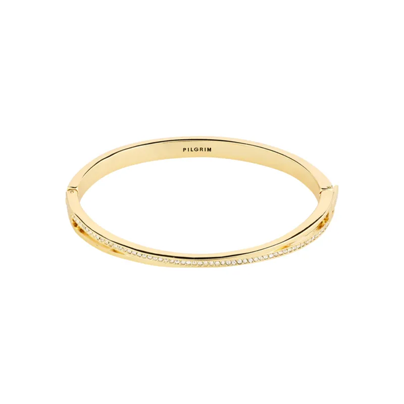 Kira Gold Plated Bangle made by Pilgrim