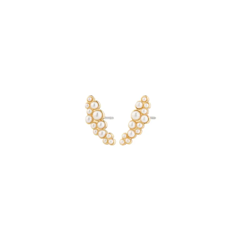Jova Gold Plated Pearl Earrings sold by Silver Lotus