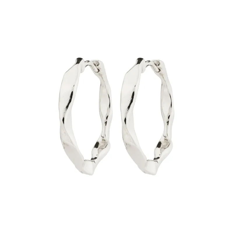 Dawn Silver Plated Hoops sold by Silver Lotus