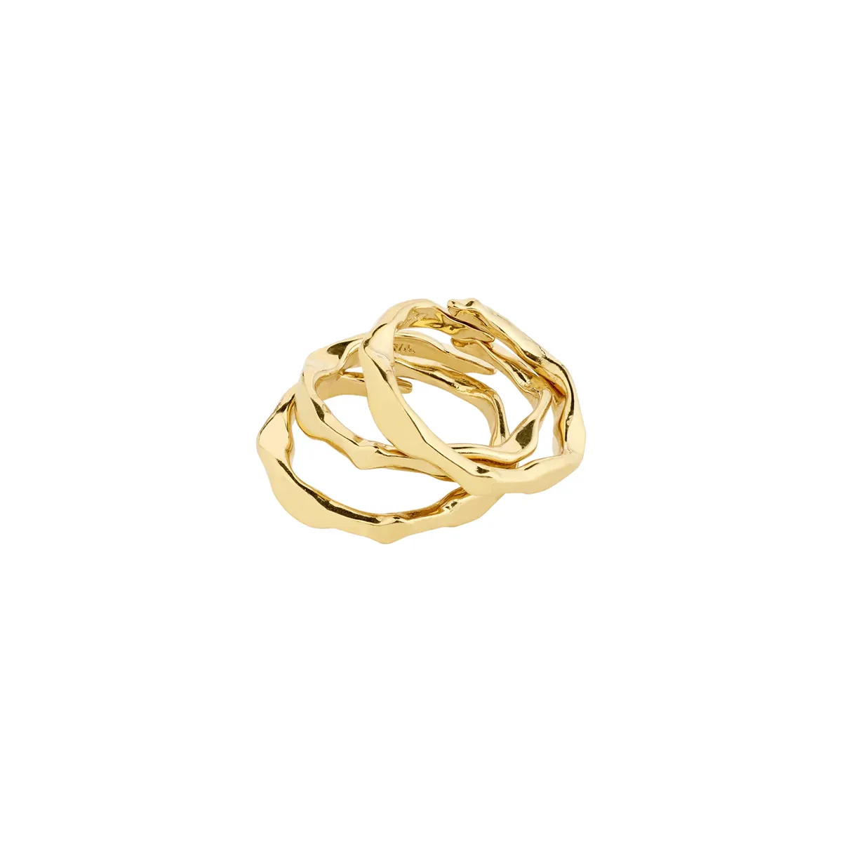 Wyatt Gold Plated Ring Set sold by Silver Lotus