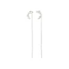 Kora Silver Plated Moon Chain Earrings sold by Silver Lotus