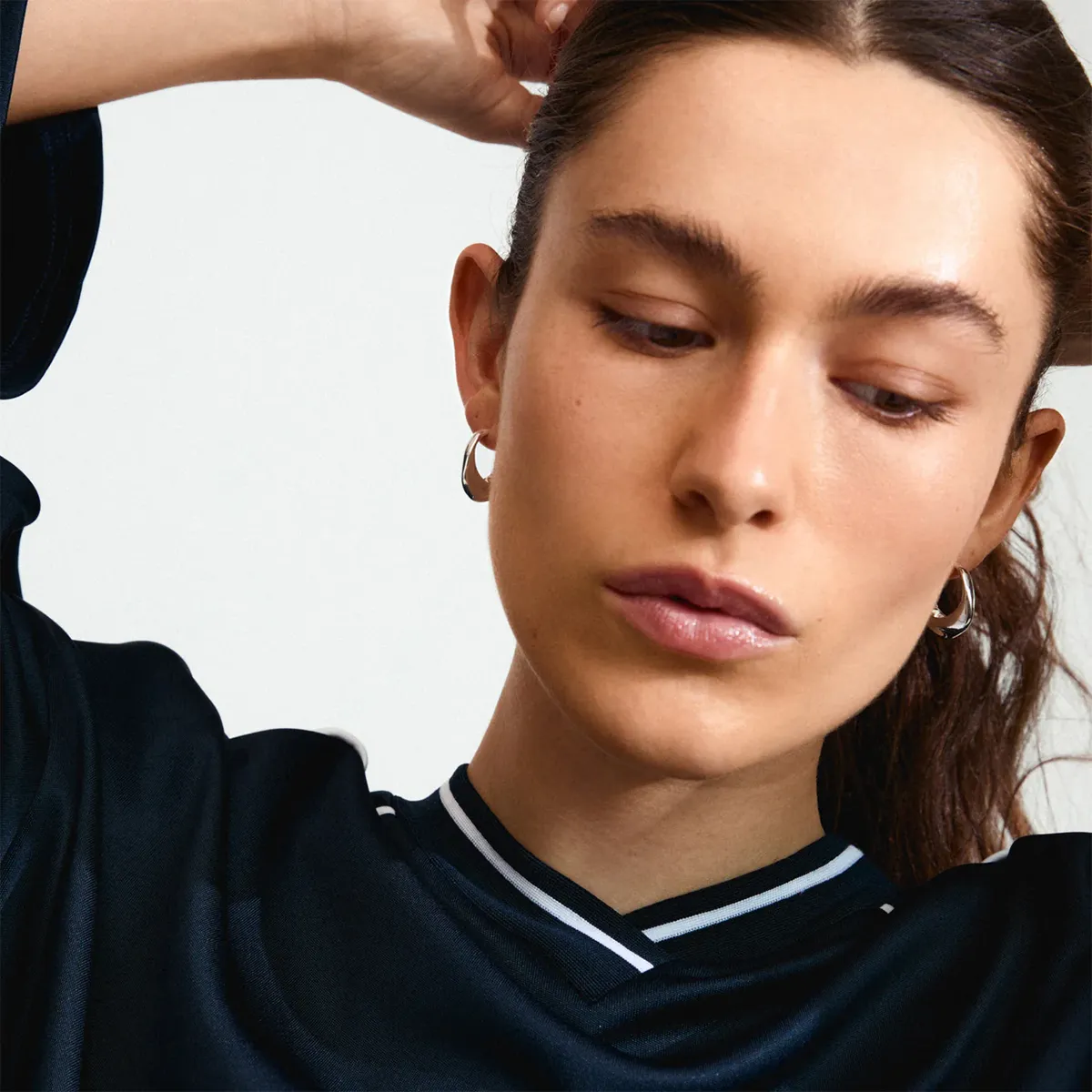 Dune Chunky Silver Plated Hoops sold by Silver Lotus product image thumbnail 2