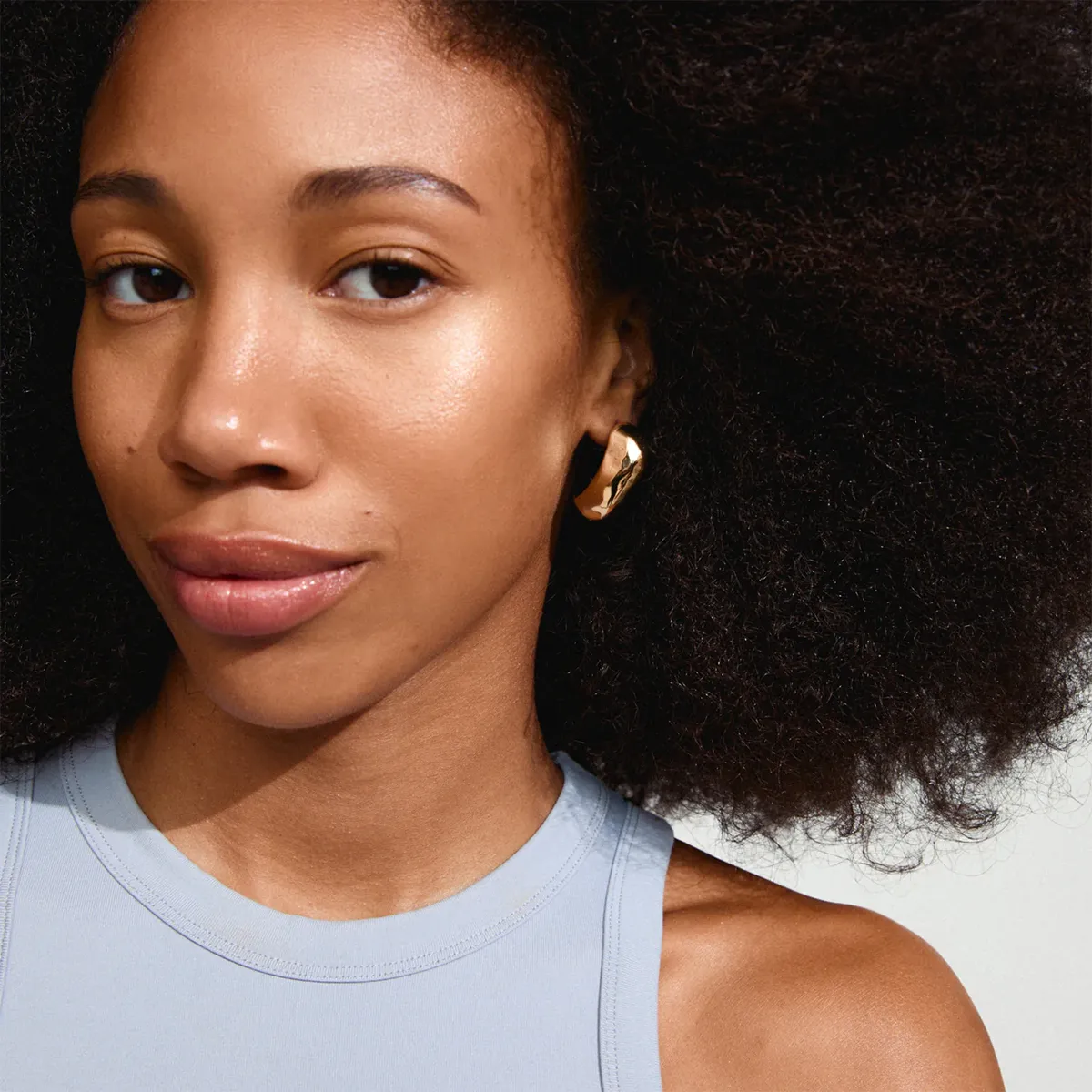 Dune Chunky Gold Plated Earrings sold by Silver Lotus product image thumbnail 2