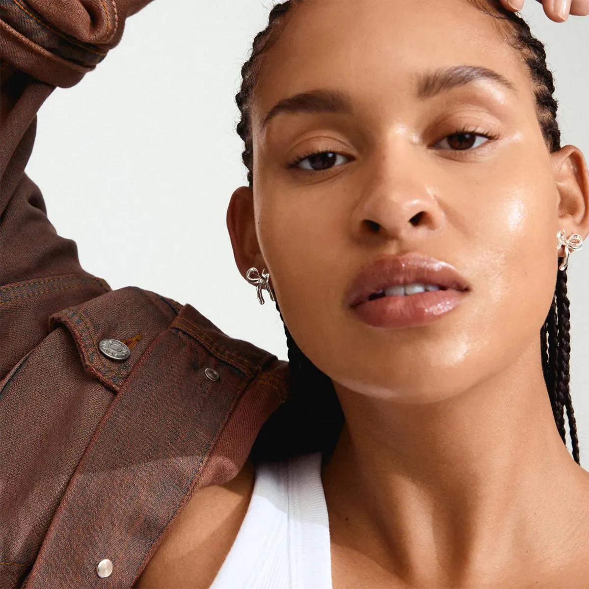 Cassian Silver Plated Earrings sold by Silver Lotus product image thumbnail 2