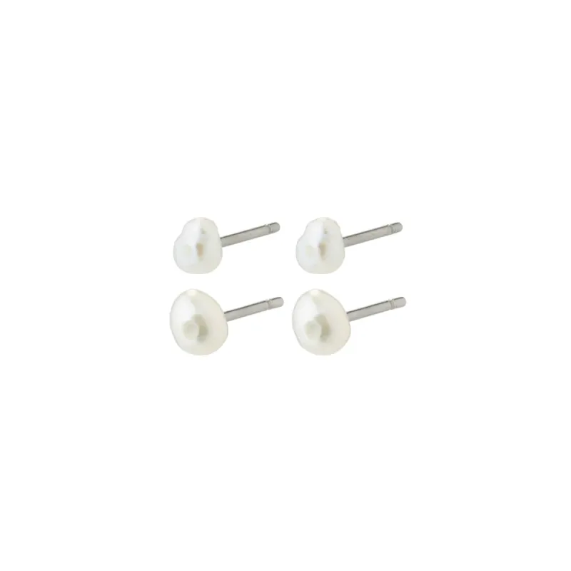 Johanne Pearl Stud Earrings Set sold by Silver Lotus