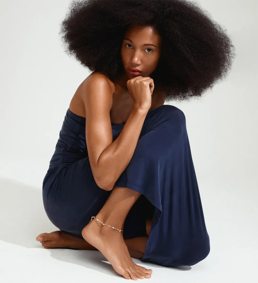 Sloan Gold Plated Freshwater Pearl Ankle Chain sold by Silver Lotus product image thumbnail 2