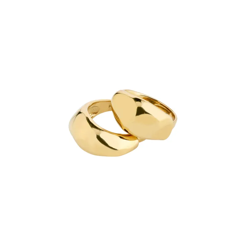 Dune Gold Plated Ring Set sold by Silver Lotus