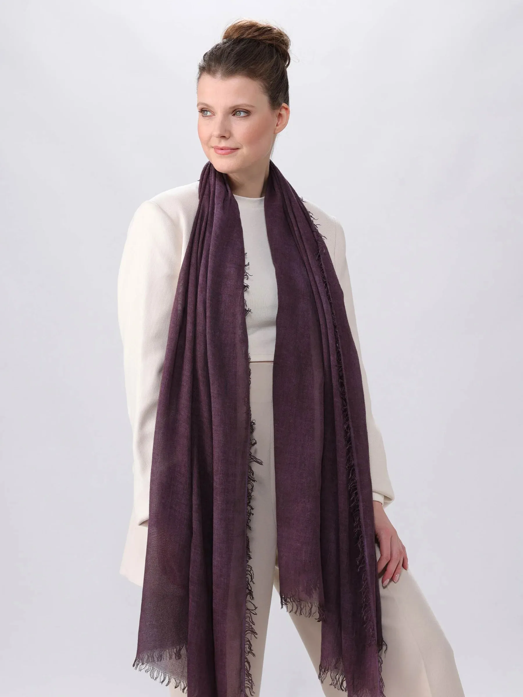 Optic Cold Dye Woven Wrap Scarf sold by Silver Lotus product image thumbnail 5