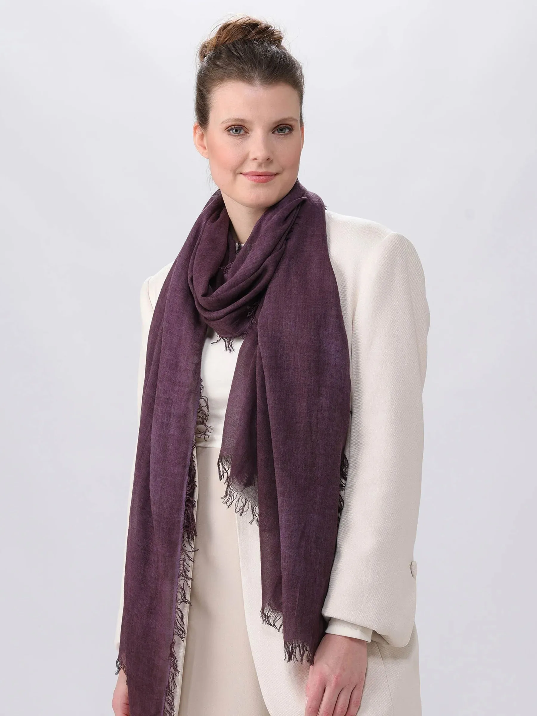 Optic Cold Dye Woven Wrap Scarf sold by Silver Lotus product image thumbnail 4