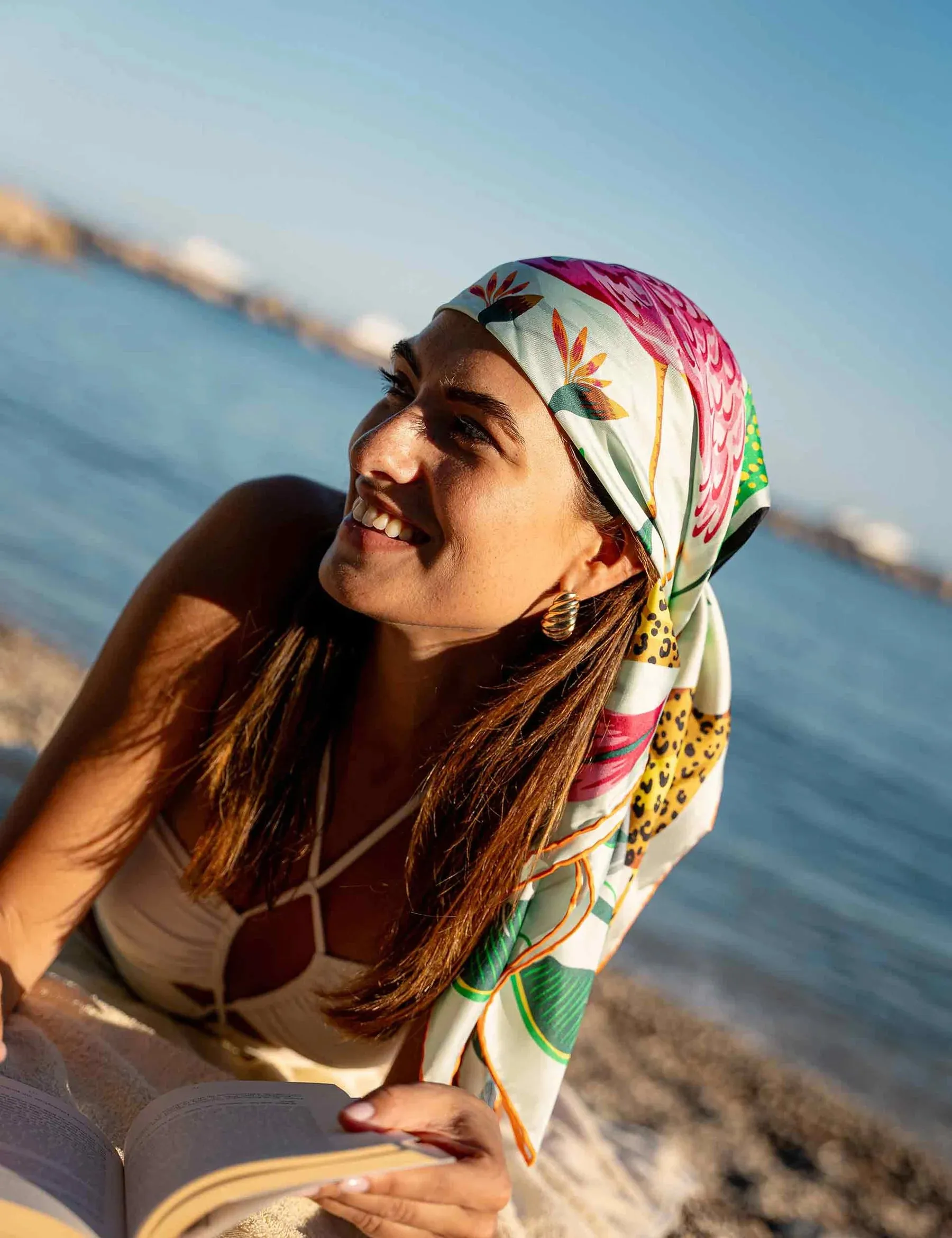 Flamingo Jungle Silk Square sold by Silver Lotus product image thumbnail 5