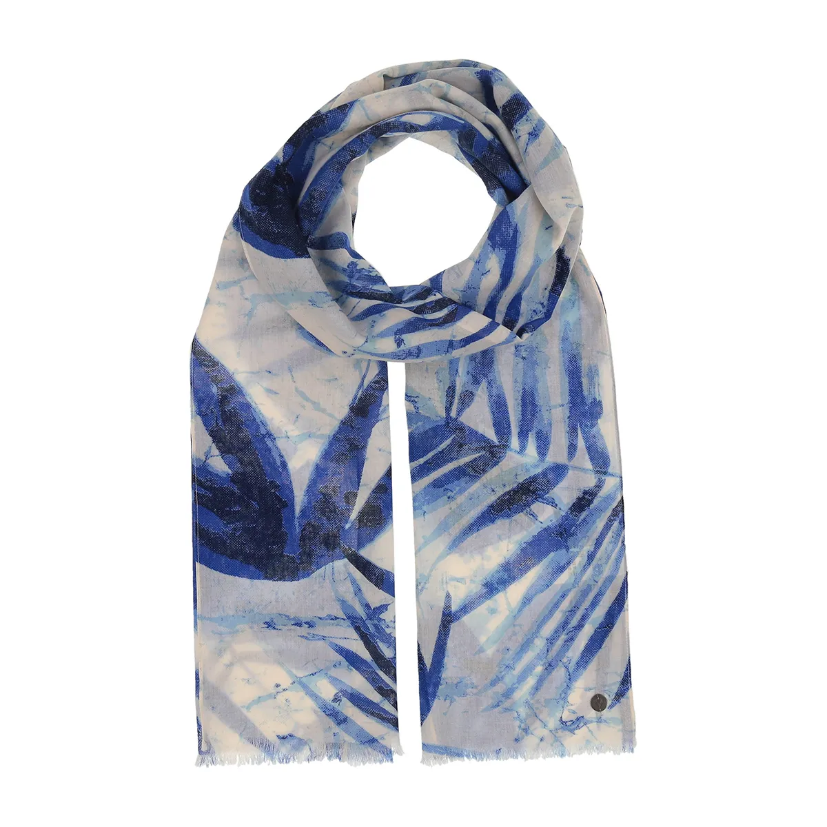 Shadow Palms Cotton Scarf sold by Silver Lotus product image thumbnail 2