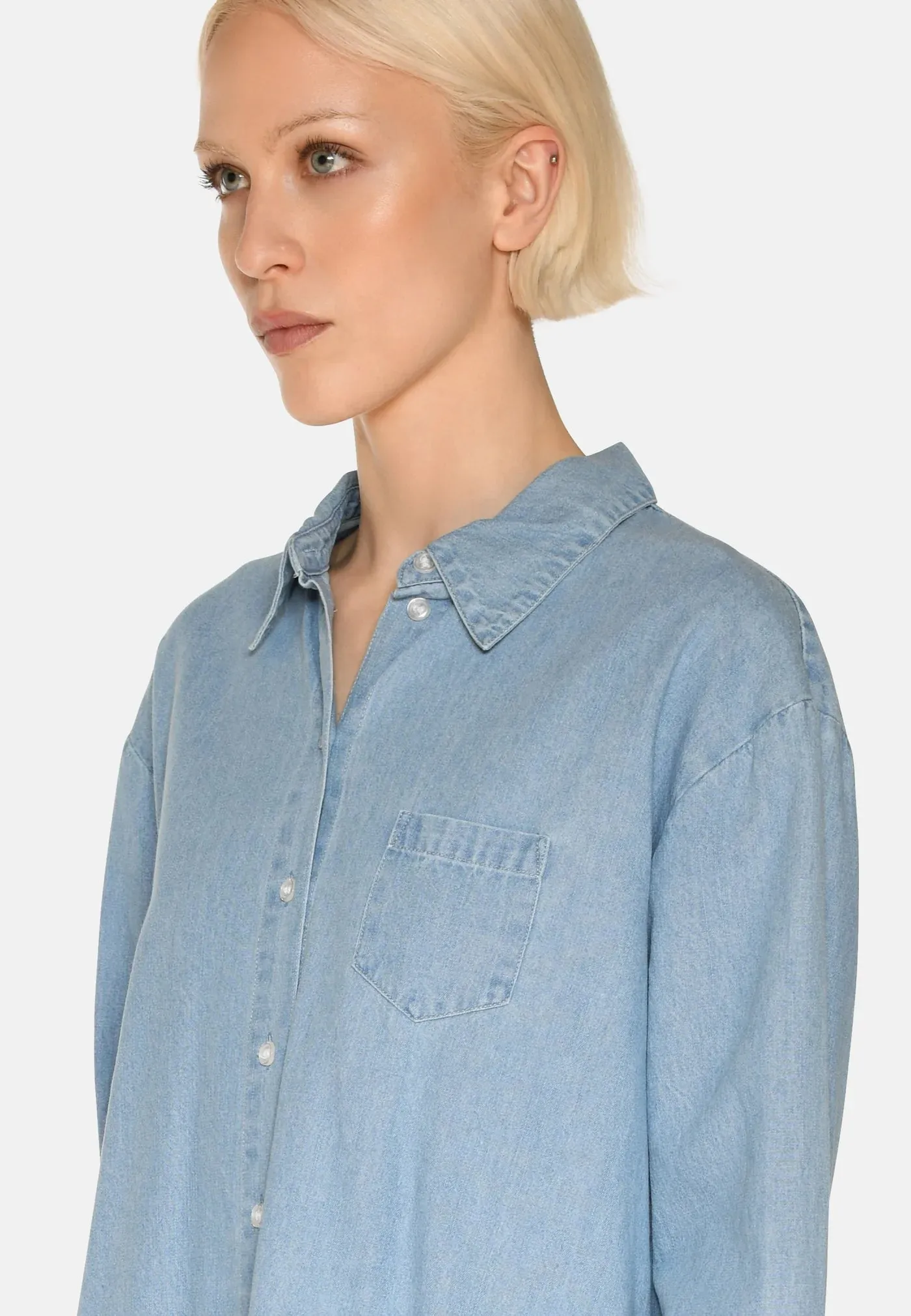 Fern Denim Button Shirt sold by Silver Lotus product image thumbnail 4
