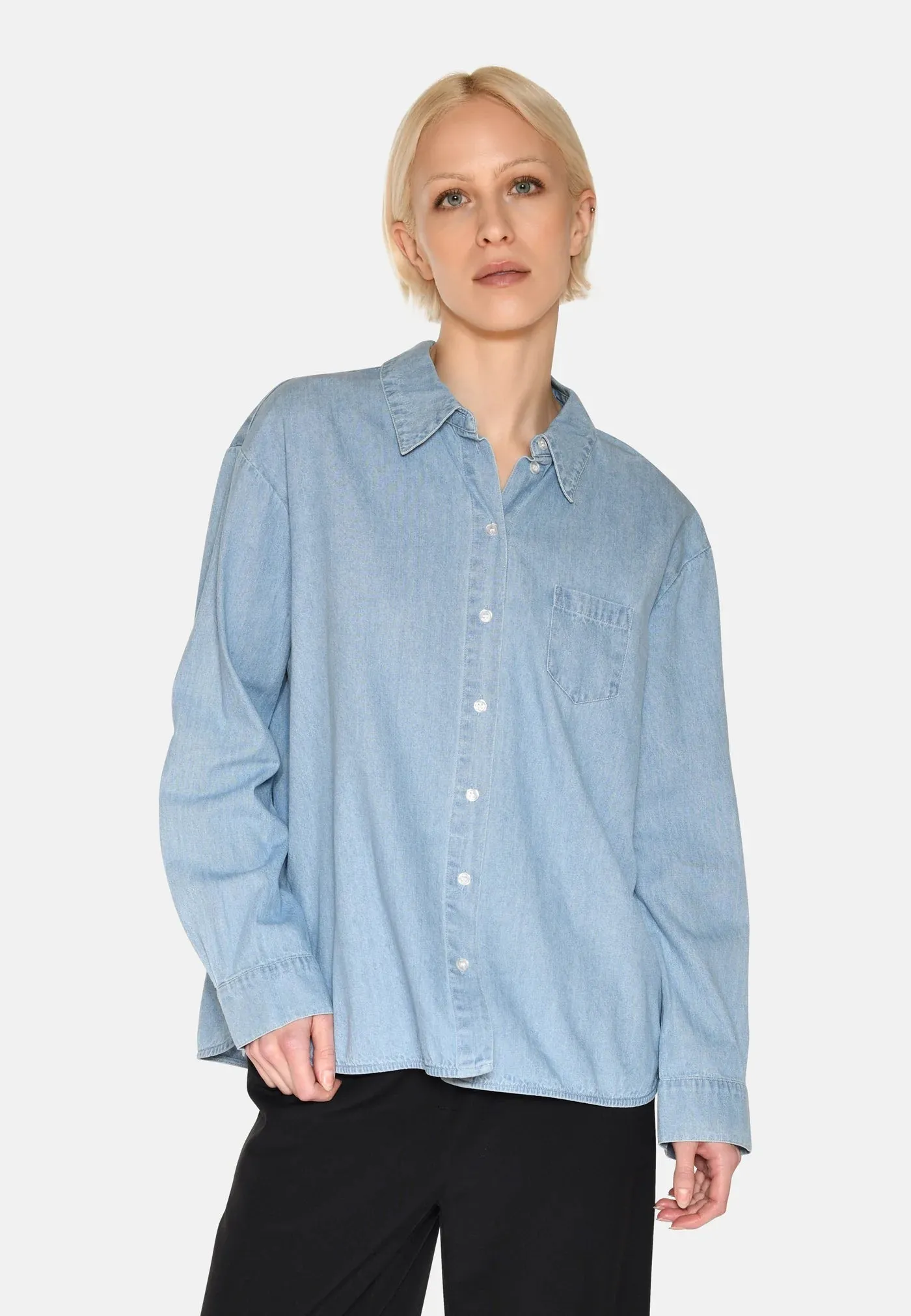 Fern Denim Button Shirt sold by Silver Lotus