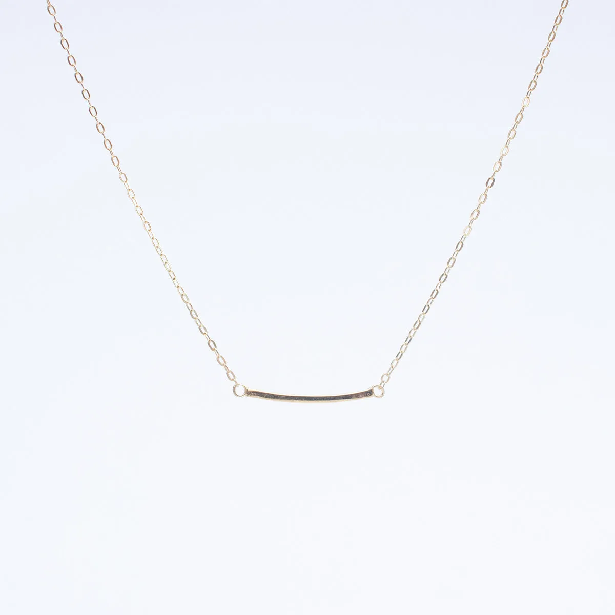 Gold Vermeil Mini Curve Tipis Necklace sold by Silver Lotus