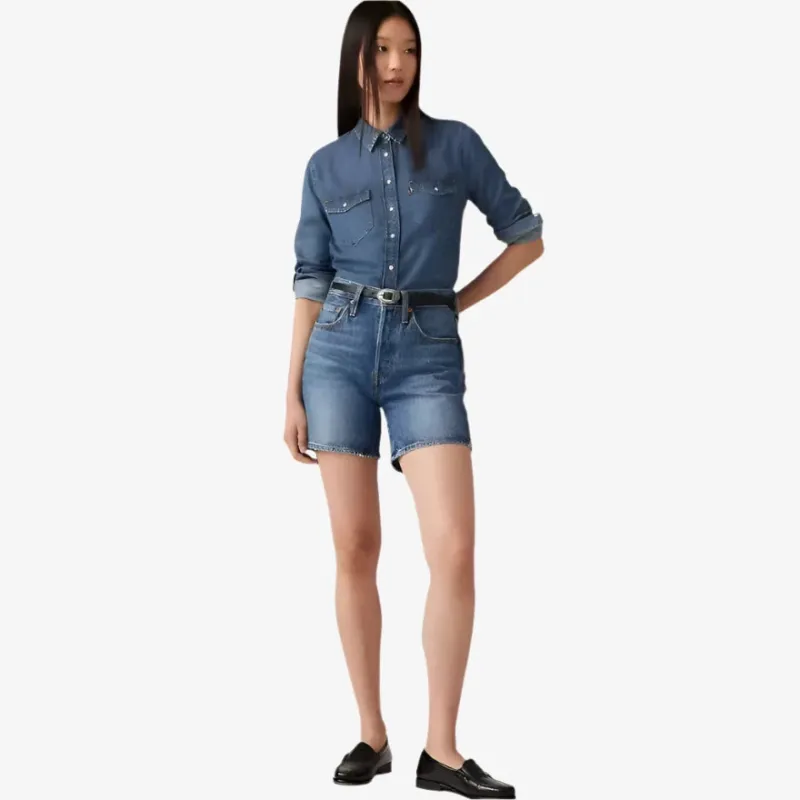 501® Mid Thigh Shorts - Blue Beauty sold by Silver Lotus