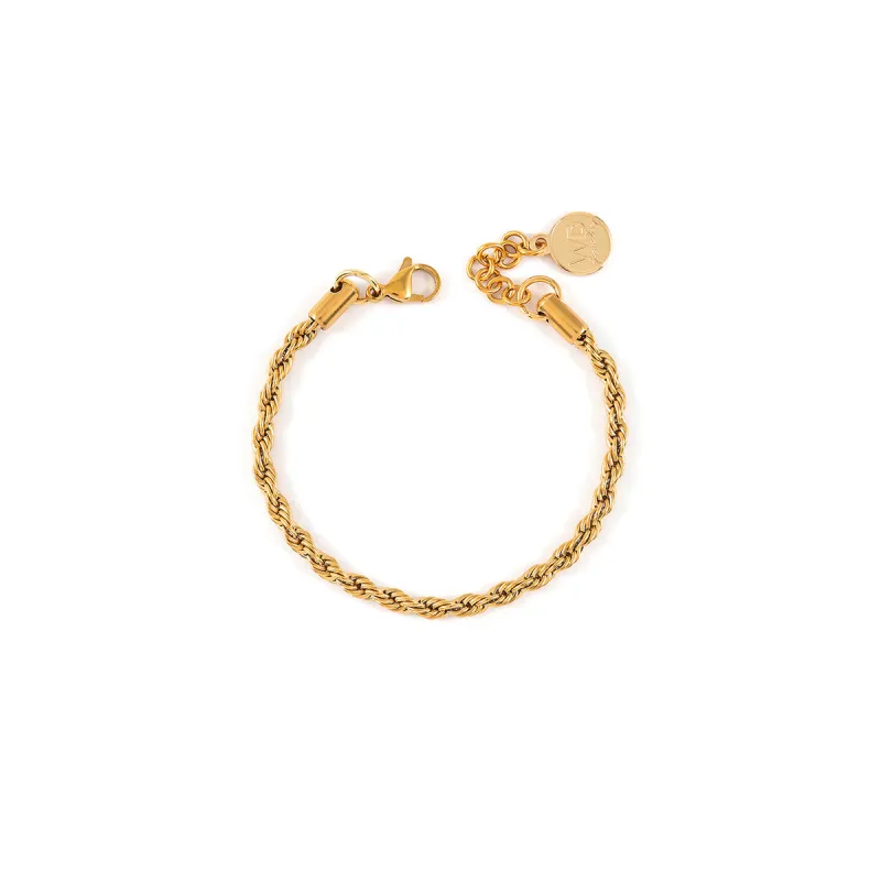 Twisted Gold Bracelet sold by Silver Lotus