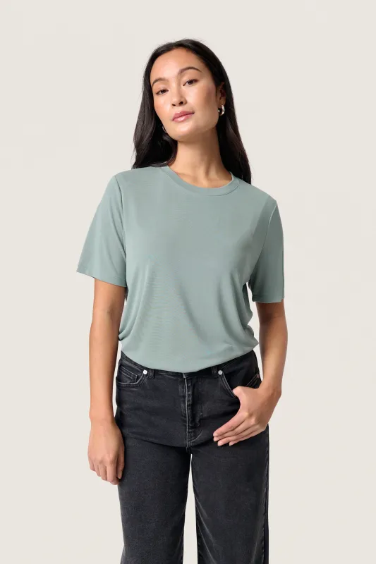 Columbine Loose Fit Tee - Silver Blue sold by Silver Lotus