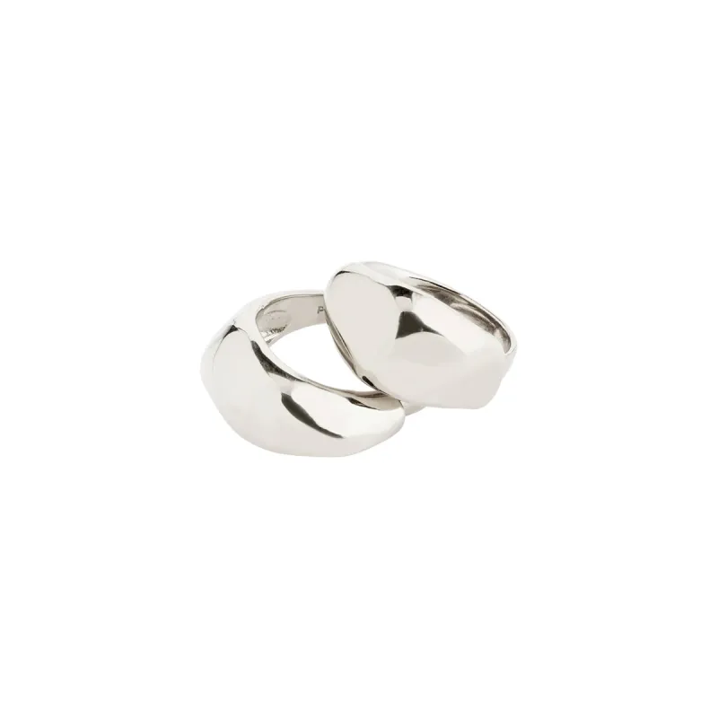 Dune Silver Plated Ring Set sold by Silver Lotus
