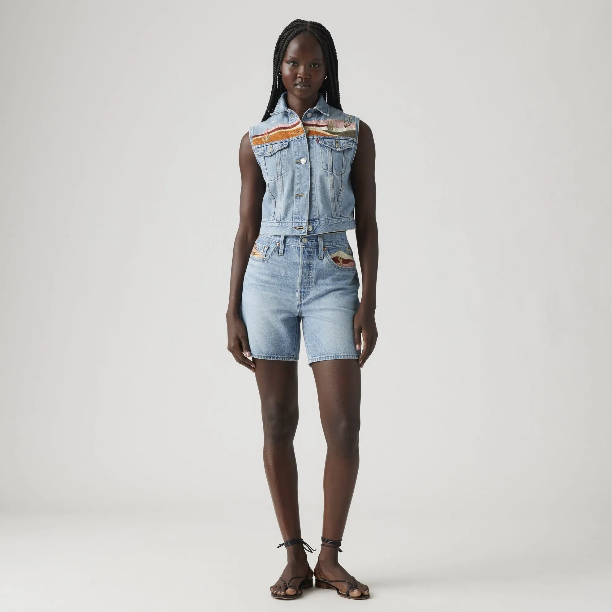 Mid Thigh Short - Desert Utopia sold by Silver Lotus