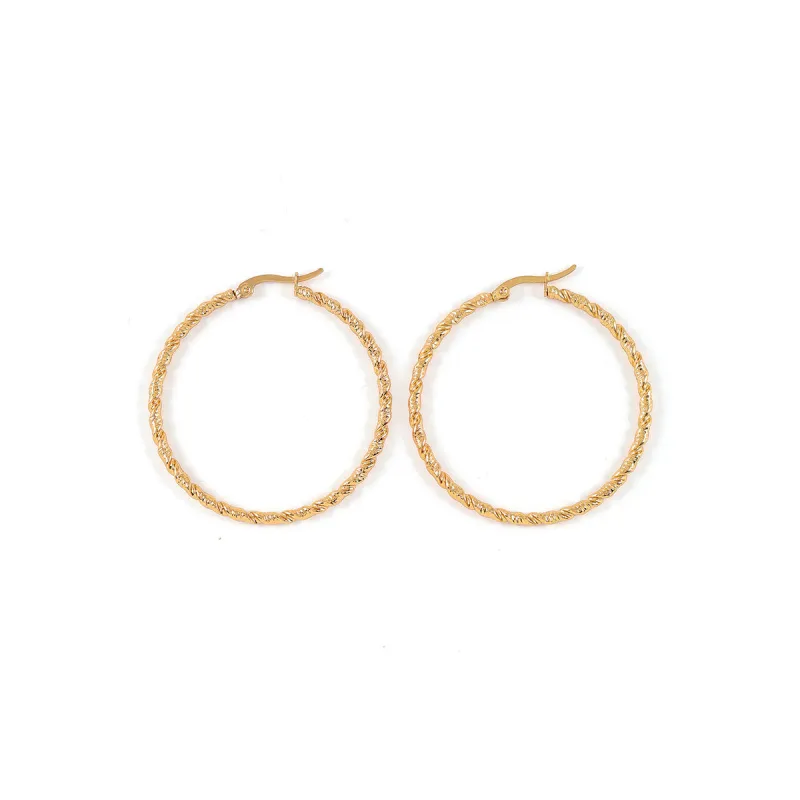 Bonita Gold Hoops sold by Silver Lotus