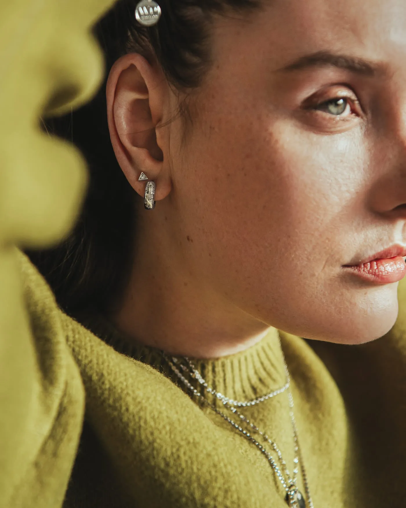 Oranya Silver Studs sold by Silver Lotus product image thumbnail 3