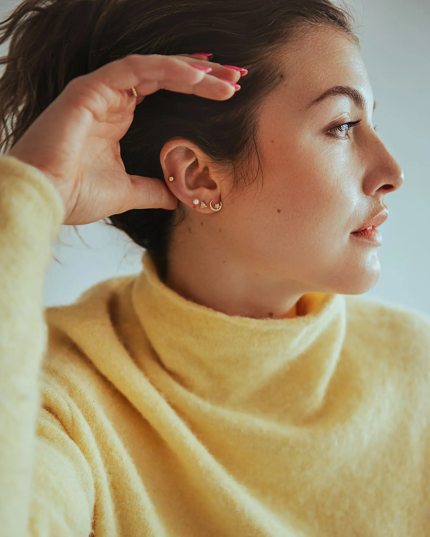 Oranya Gold Studs sold by Silver Lotus product image thumbnail 4