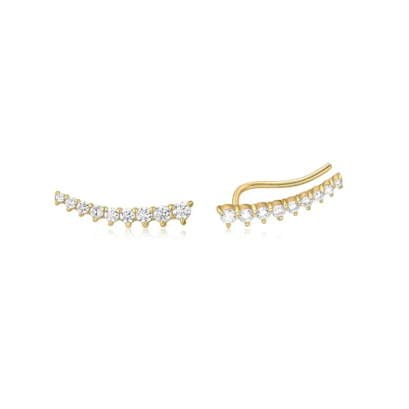 Gold Plated Graduated CZ Bar Ear Crawl sold by Silver Lotus