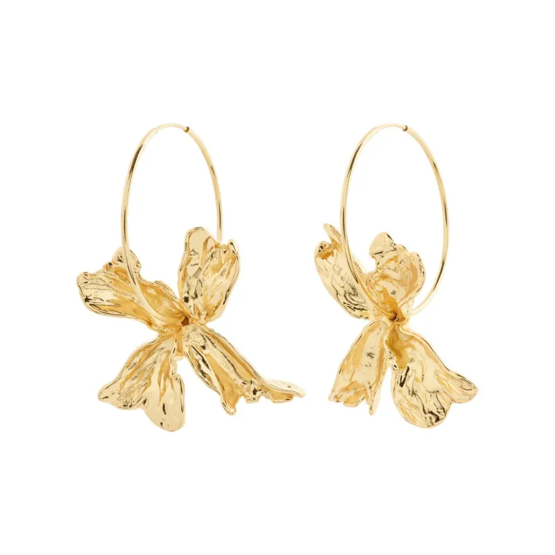 Dream Gold Plated Hoops sold by Silver Lotus