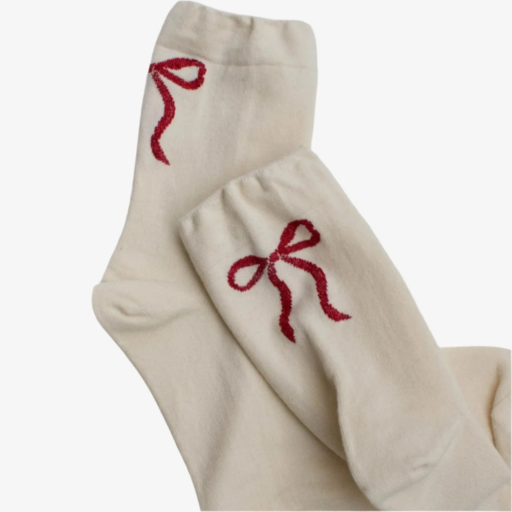 Holiday Ribbon Bow Socks sold by Silver Lotus product image thumbnail 4