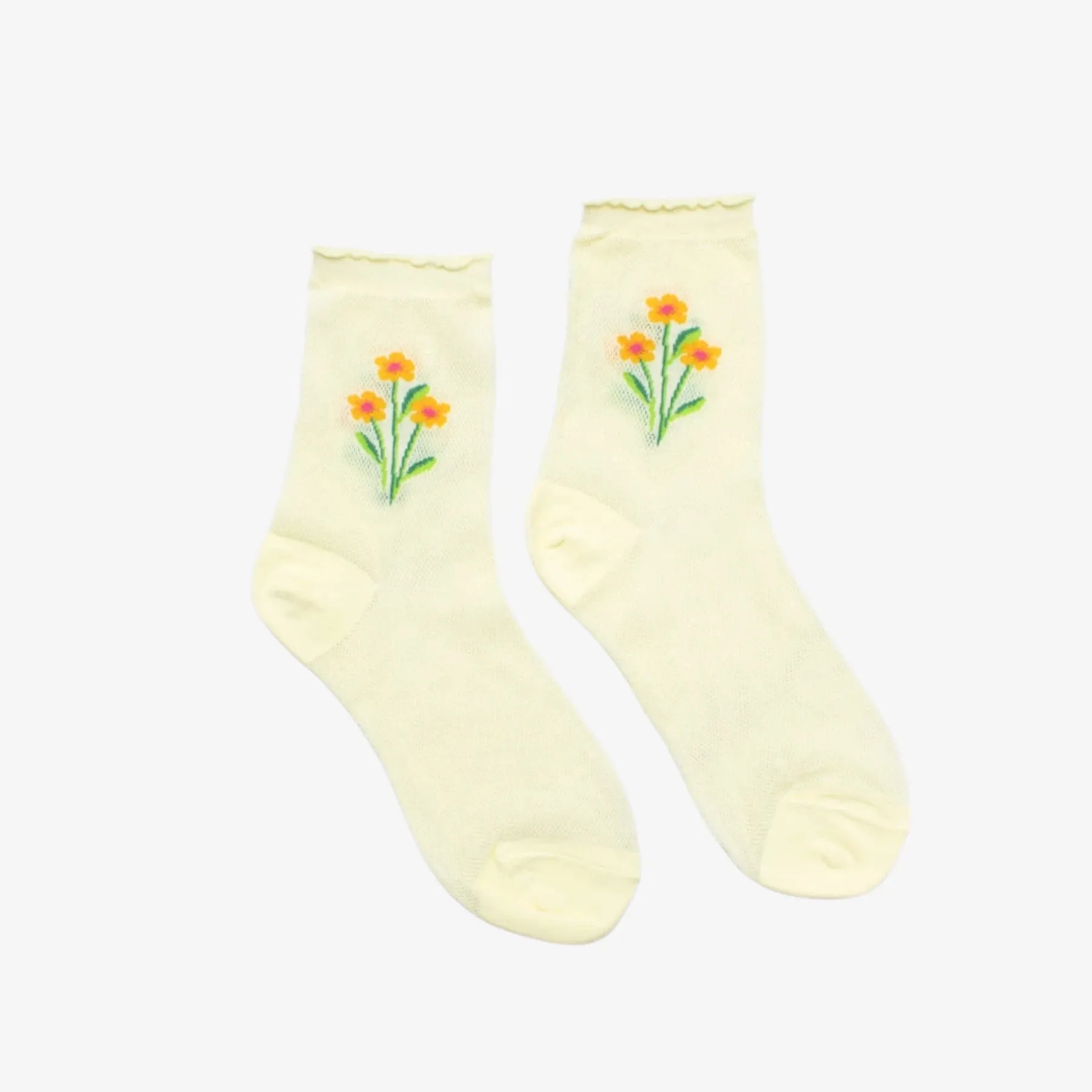 Casual Mesh Flower Socks sold by Silver Lotus product image thumbnail 2
