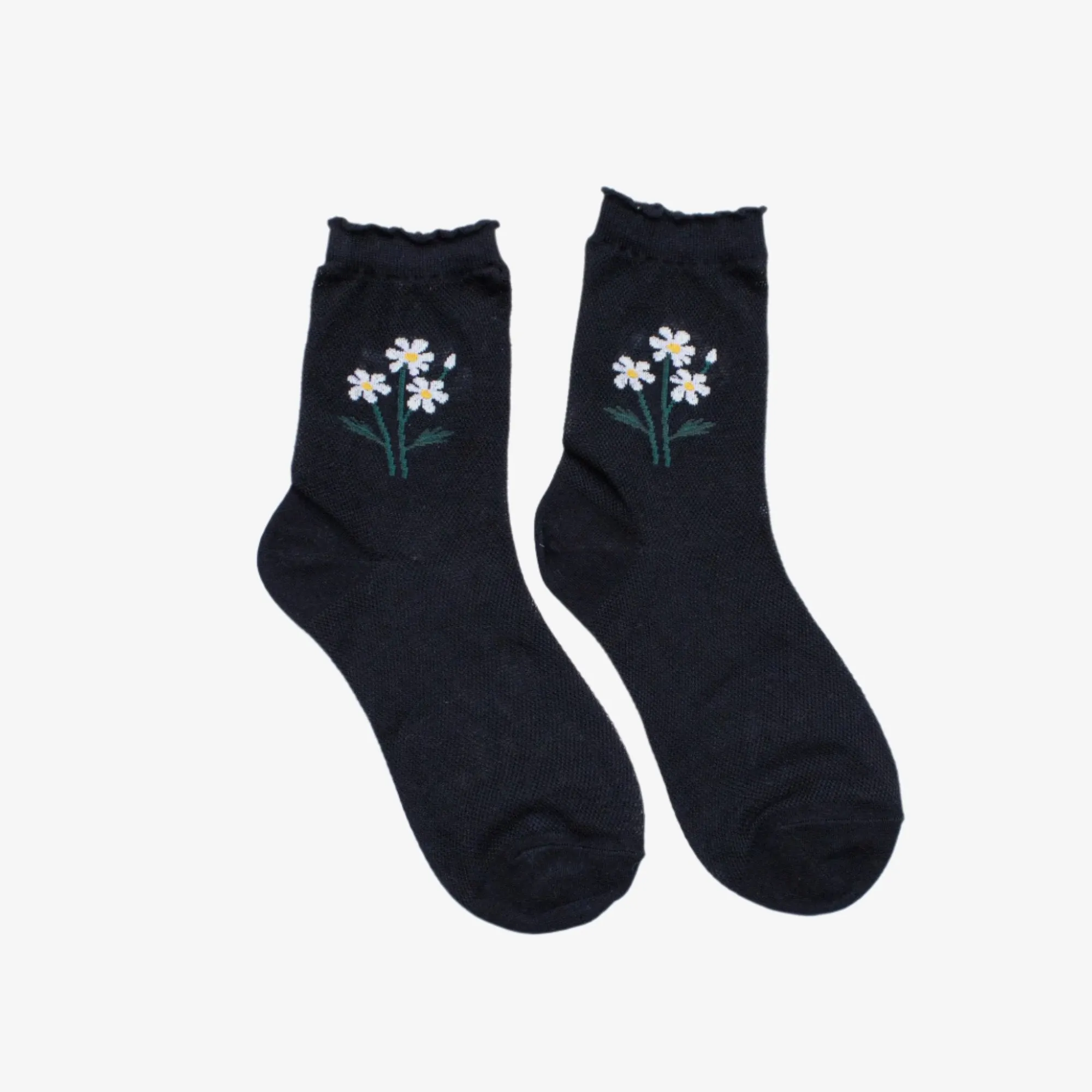 Casual Mesh Flower Socks sold by Silver Lotus