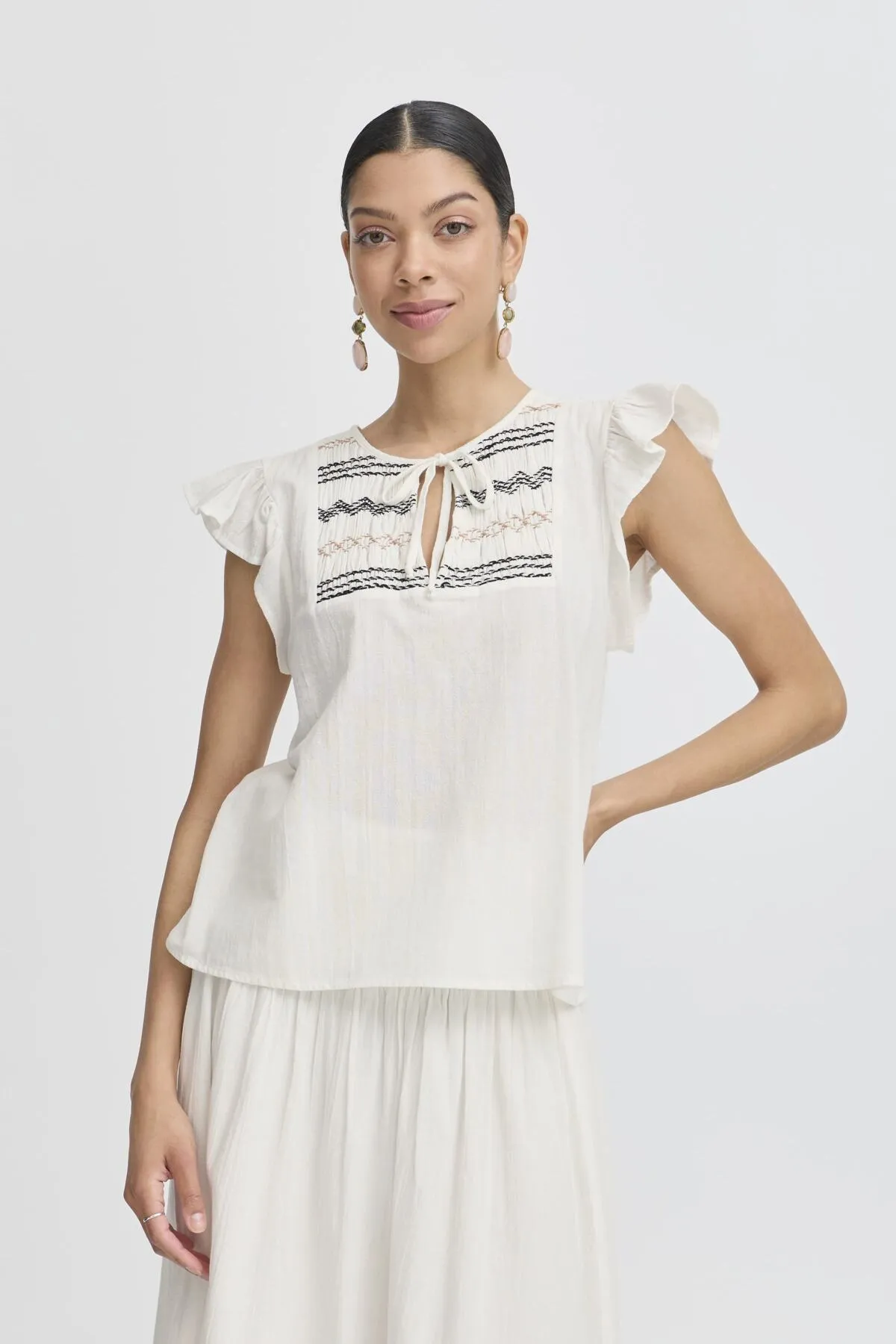 Ipalie Short Sleeve Blouse sold by Silver Lotus product image thumbnail 5
