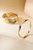 Gold Plated Wavy Bangle sold by Silver Lotus