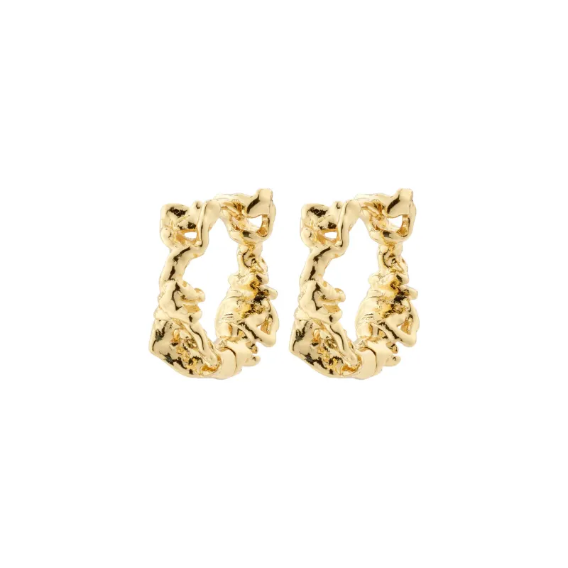Trust Mini Gold Plated Hoops sold by Silver Lotus