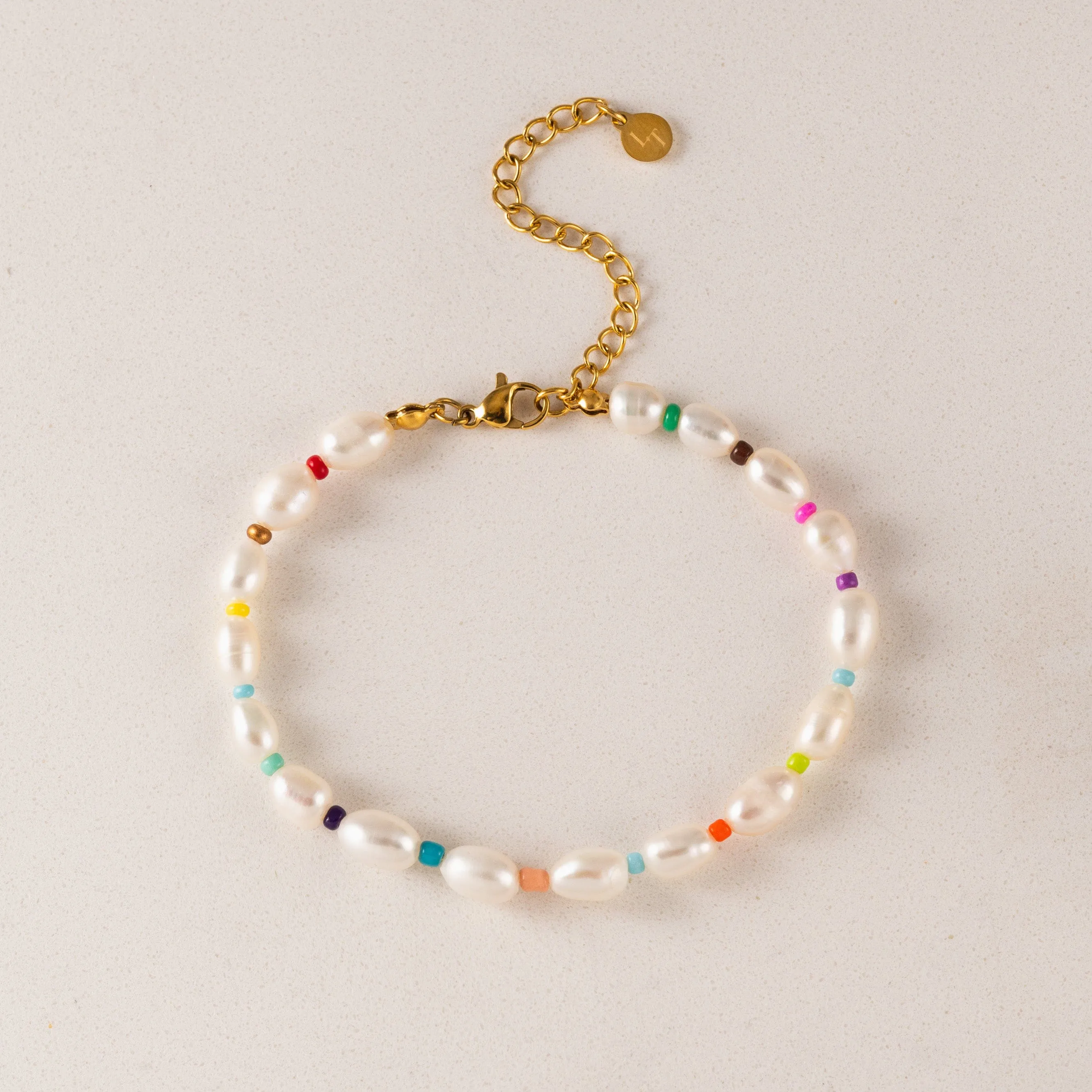 Rainbow Pearl Bracelet sold by Silver Lotus