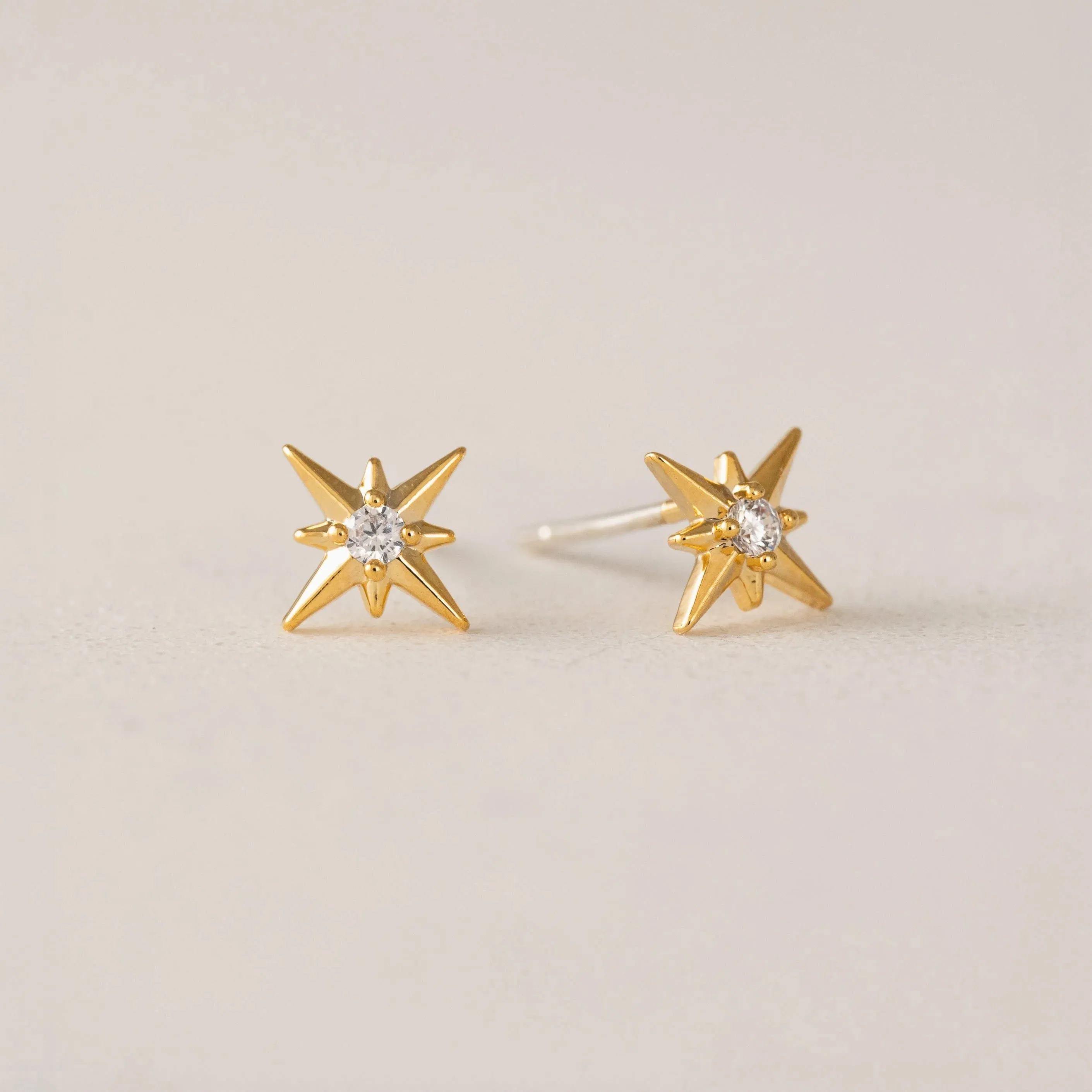 Gold Lone Star Studs sold by Silver Lotus