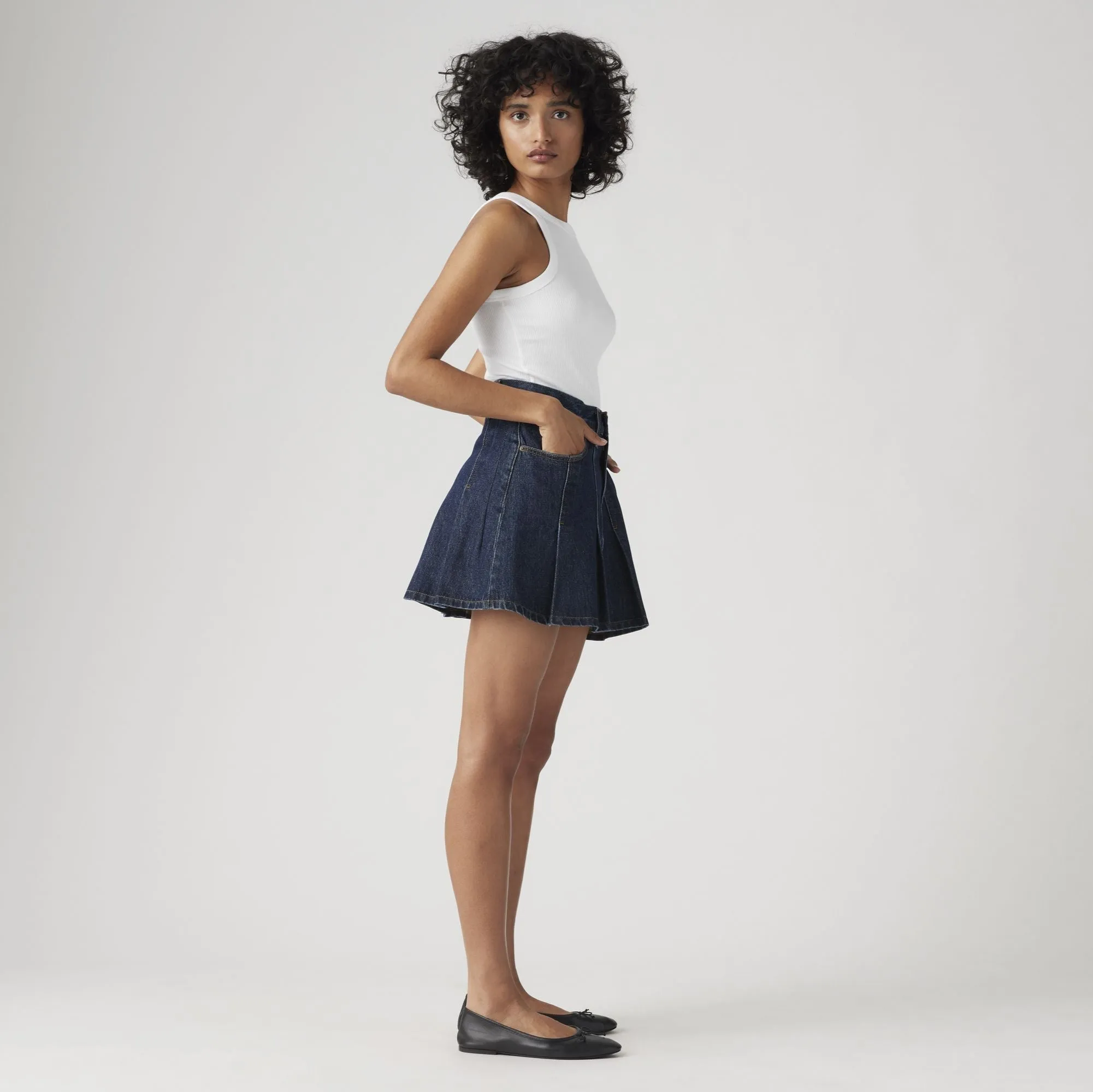 Pleated Mini Skirt - Remember Together sold by Silver Lotus product image thumbnail 3