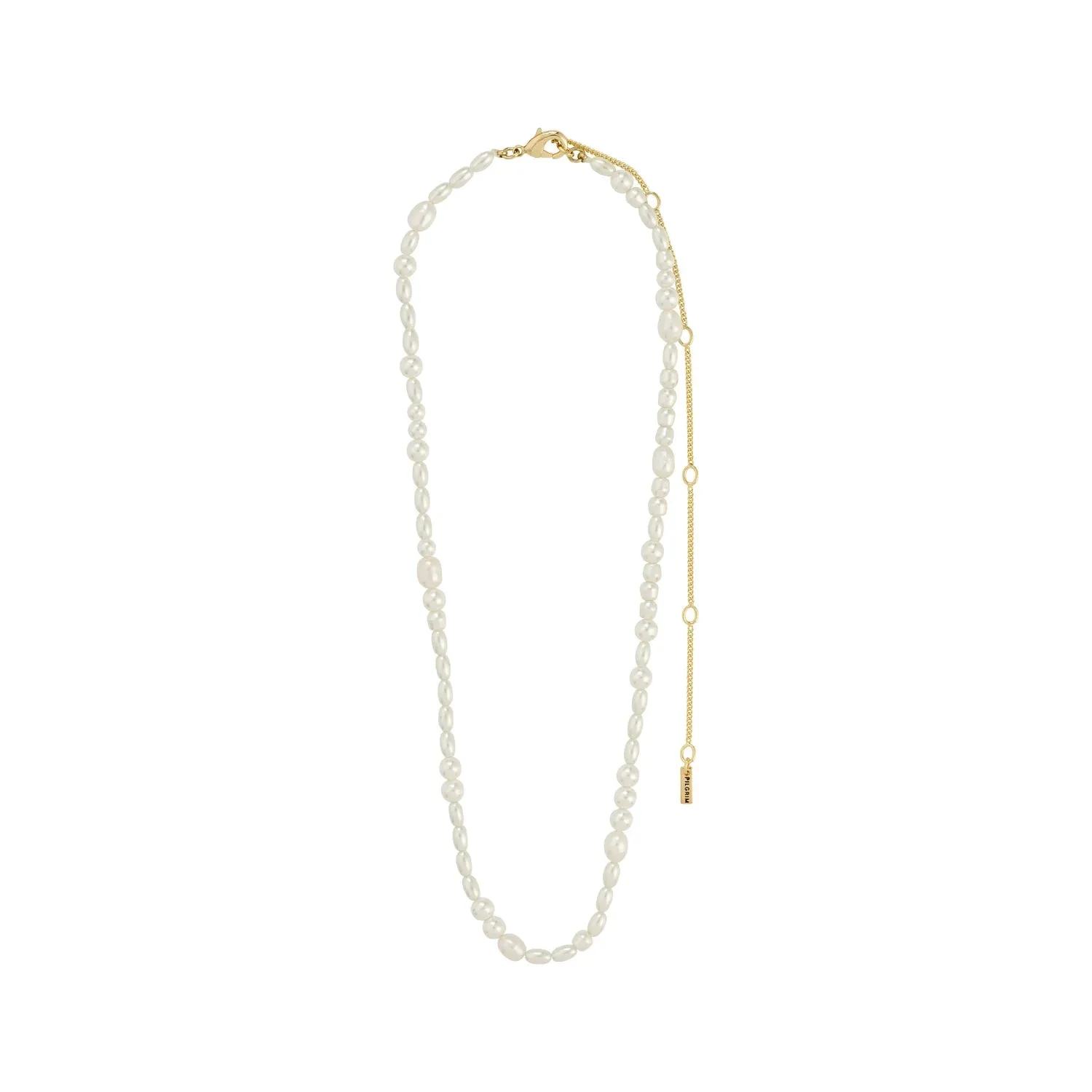 Elliana Gold Plated Pearl Necklace sold by Silver Lotus