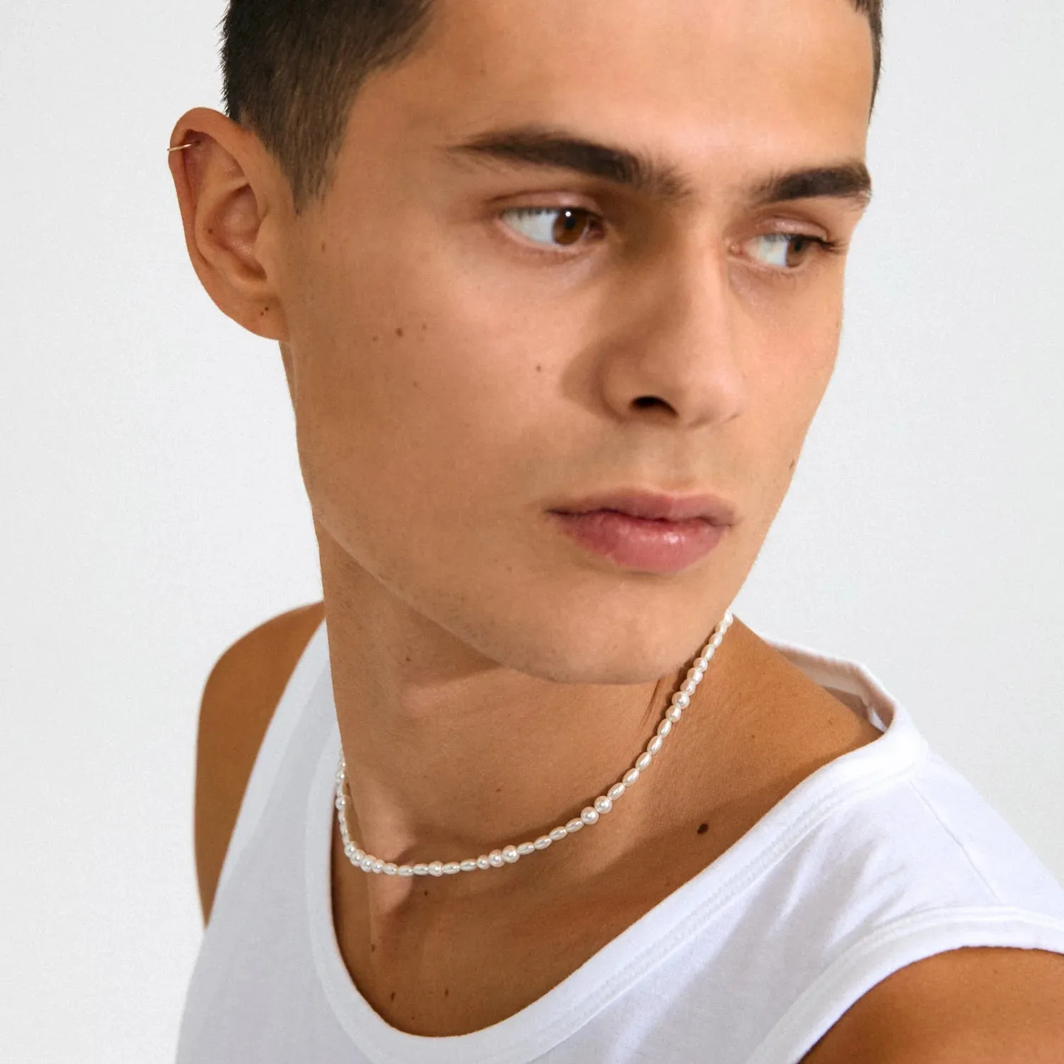 Elliana Silver Plated Pearl Necklace sold by Silver Lotus product image thumbnail 3