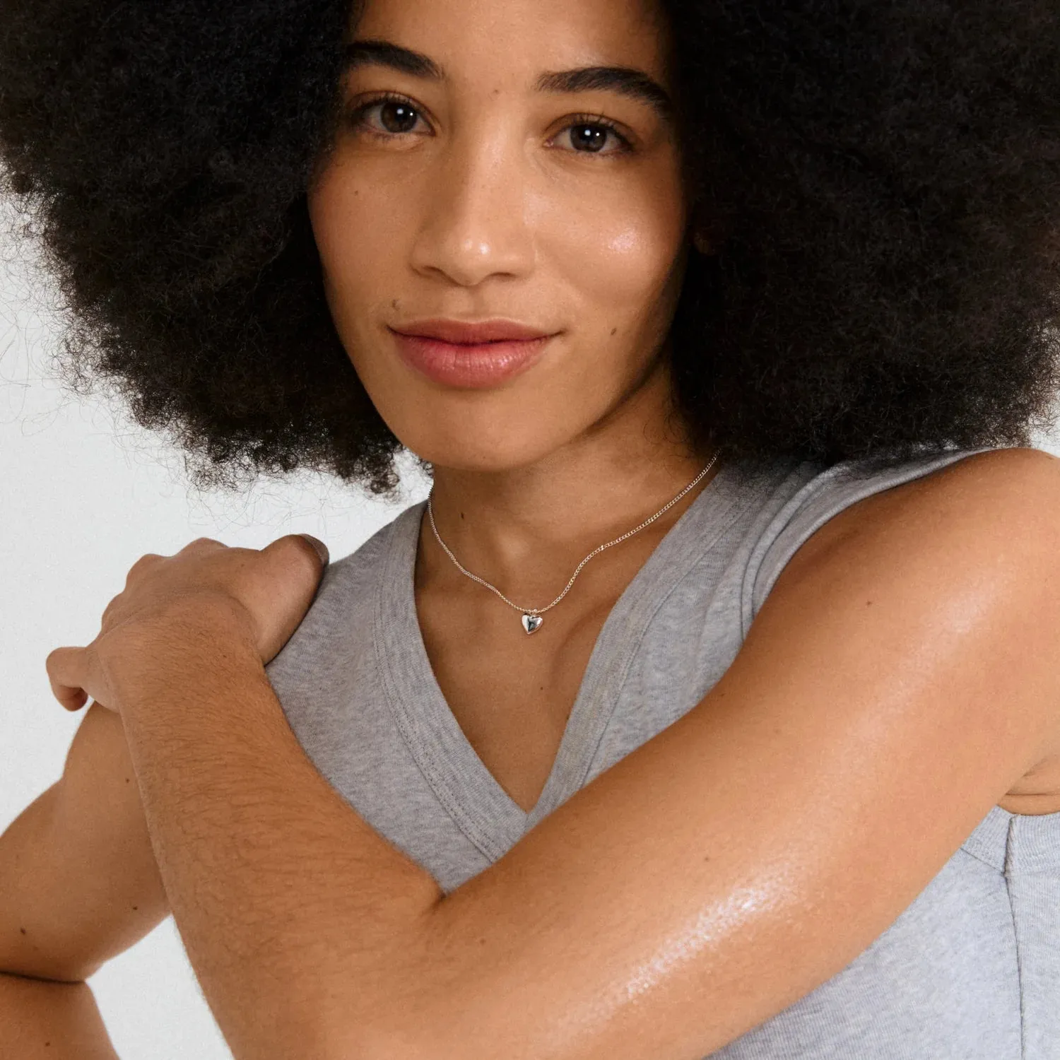 Alaia Silver Plated Heart Necklace sold by Silver Lotus product image thumbnail 3