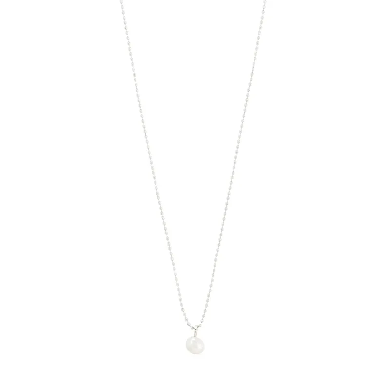 Hadley Silver Plated Pearl Necklace sold by Silver Lotus