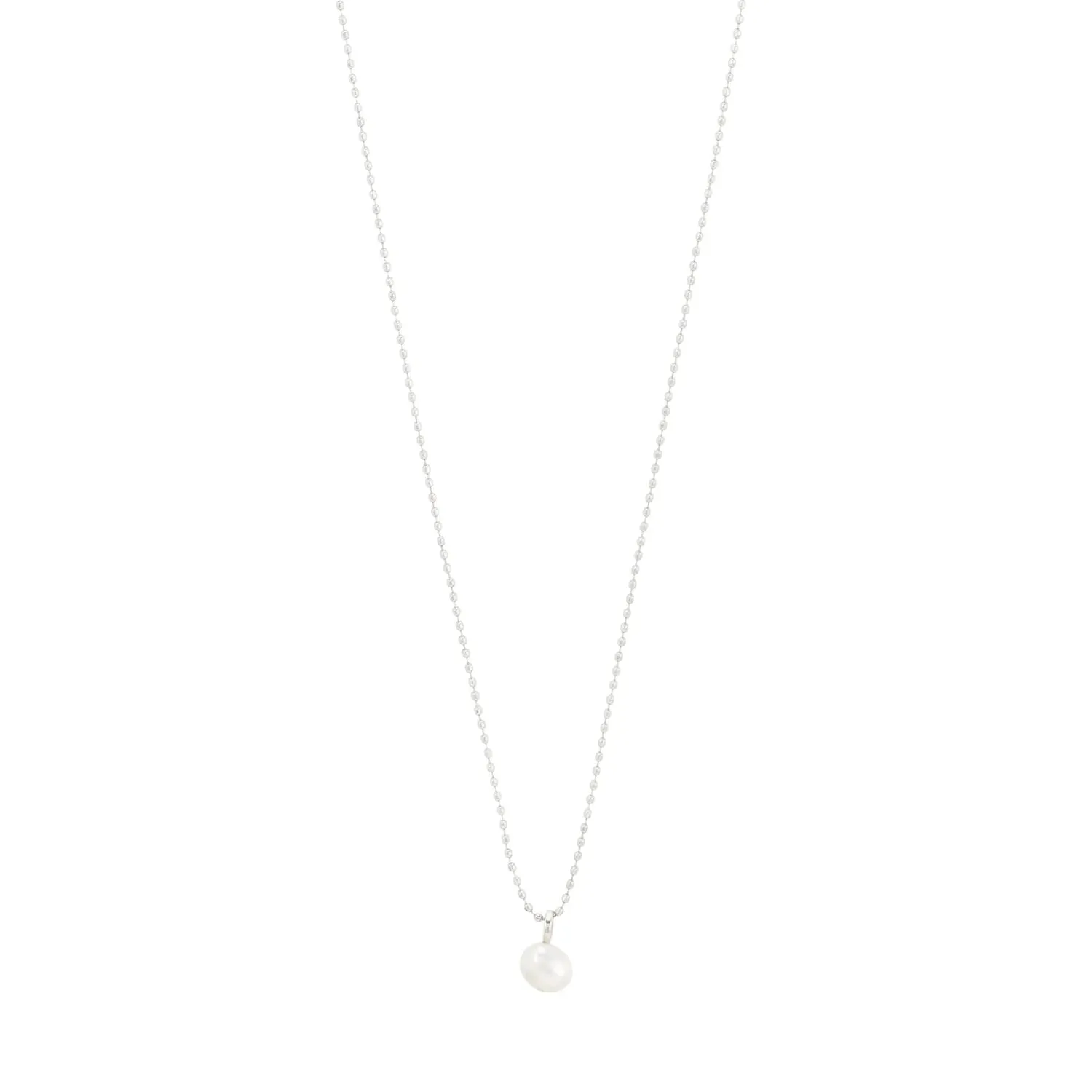 Hadley Silver Plated Pearl Necklace sold by Silver Lotus