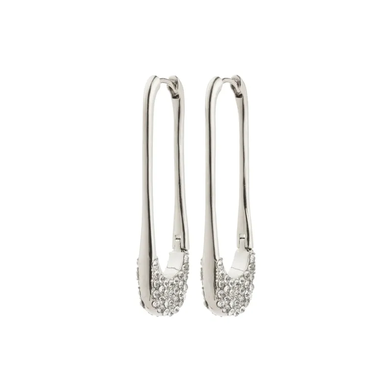 Instant Silver Plated Crystal Earrings sold by Silver Lotus
