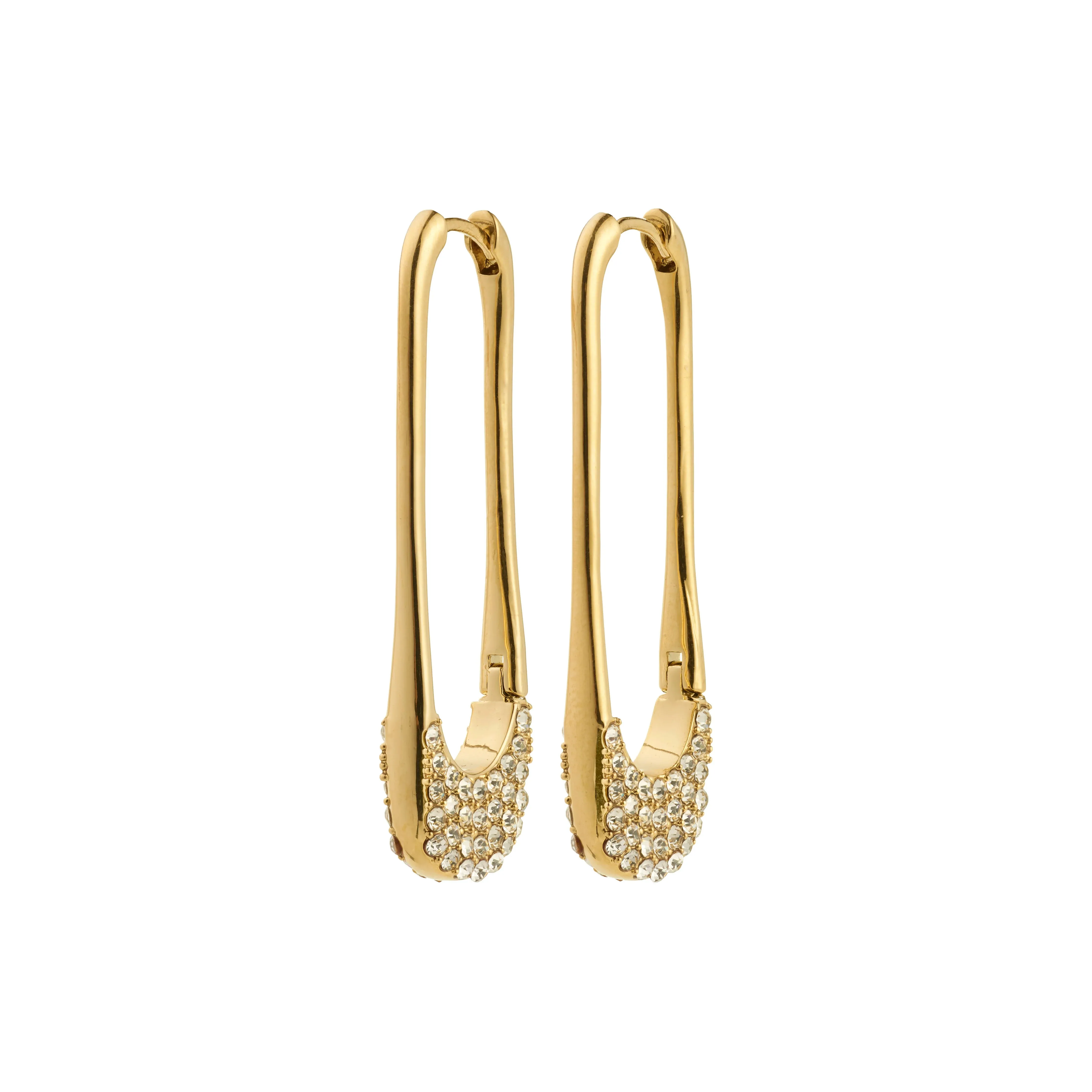 Instant Gold Plated Crystal Earrings sold by Silver Lotus